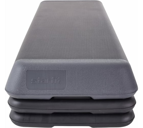 Быстросборная обрезиненная трехуровневая степ-платформа Starfit SP-205 108x41.5x20 см УТ-00019260