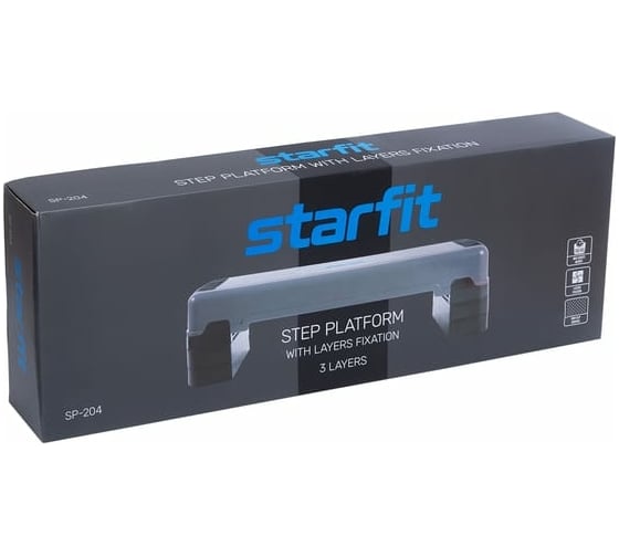Трехуровневая степ-платформа Starfit SP-204 90x32x25 см УТ-00016567