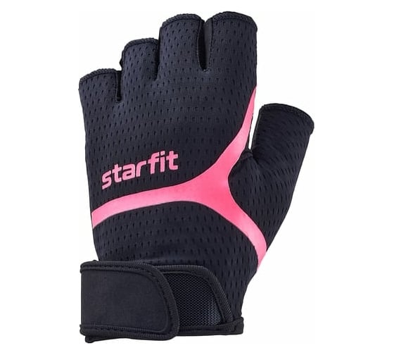 Перчатки для фитнеса Starfit WG-103, черный/малиновый УТ-00020811 1