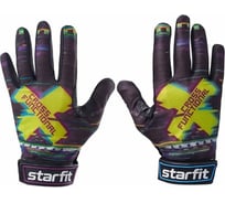 Перчатки для фитнеса Starfit WG-104, с пальцами, черный/мультицвет УТ-00020816