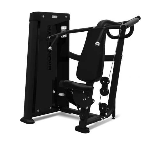 Тренажер для жима от плеч Bronze gym независимый NEO20 1