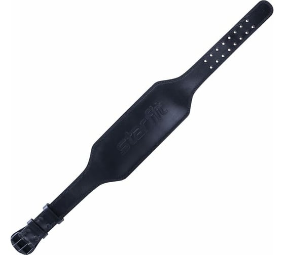 Атлетический пояс Starfit Pro SU-321 6 дюймов, натуральная кожа, черный УТ-00018953 1