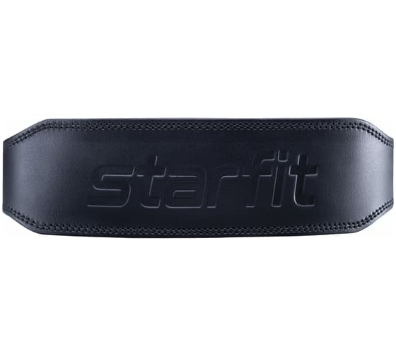 Атлетический пояс Starfit SU-320 4 дюйма, натуральная кожа, черный УТ-00016594