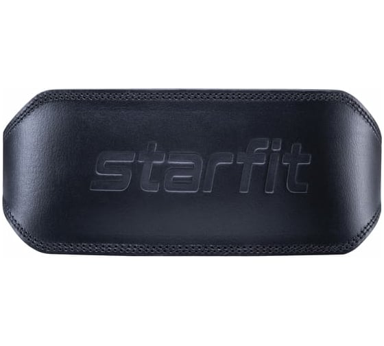 Атлетический пояс Starfit SU-321 6 дюймов, натуральная кожа, черный УТ-00016601