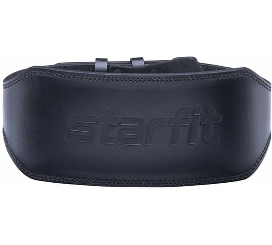 Атлетический пояс Starfit SU-321 6 дюймов, натуральная кожа, черный УТ-00016601