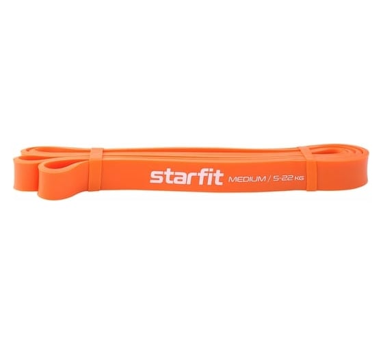 Ленточный эспандер для кросс-тренинга Starfit ES-803 5-22 кг, 208x2.2 см, оранжевый УТ-00020253