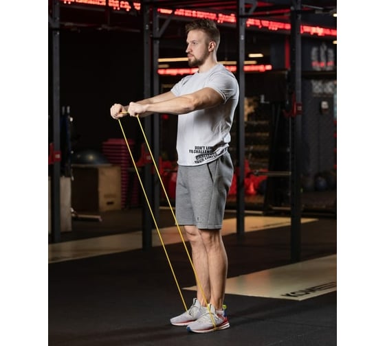 Ленточный эспандер для кросс-тренинга Starfit ES-803 1-10 кг, 208x0.64 см, желтый УТ-00020248