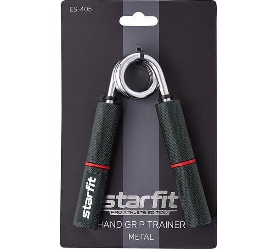 Пружинный металлический кистевой эспандер Starfit ES-405 55 кг, черный/красный УТ-00019252