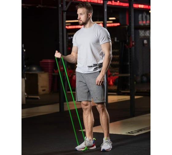 Ленточный эспандер для кросс-тренинга Starfit ES-803 2-15 кг, 208x1.3 см, зеленый УТ-00020251