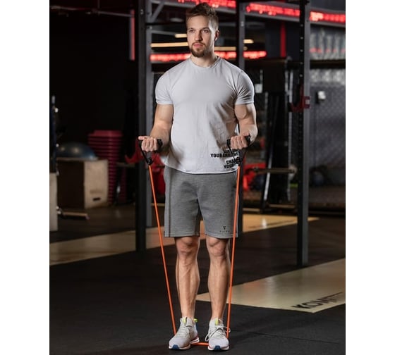 Многофункциональный эспандер Starfit ES-602 8х12х1400 мм, оранжевый, 1/100 УТ-00008702