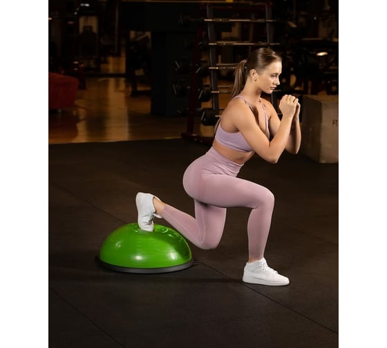 Полусфера Starfit BOSU GB-501 с эспандерами, с насосом, зеленый 1/2 УТ-00007270