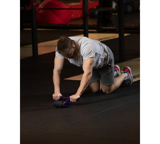 Складной ролик для пресса Starfit RL-108 черный/фиолетовый УТ-00019237