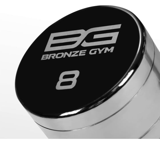 Хромированная гантель Bronze gym 8 кг BG-PA-DB-C08