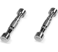 Хромированная гантель Bronze gym 1 кг BG-PA-DB-C01