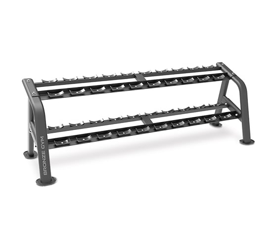 Стойка для гантелей на 15 пар Bronze gym BG-BR-1027_MBK 1