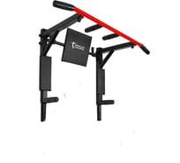 Турник Триумф черно красный с черными ручками Absolute Champion АЧ 10093