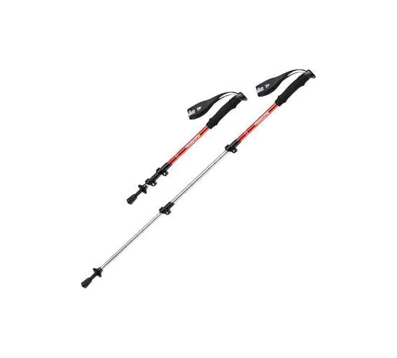 Треккинговая палка Naturehike ST01 6061 AL с 3 узлами, 50-100, Red 6927595720288 1