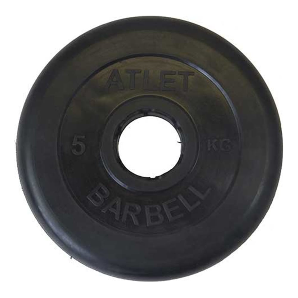 Обрезиненный диск MB Barbell черный d-51, 5 кг 28264387 - выгодная цена ...