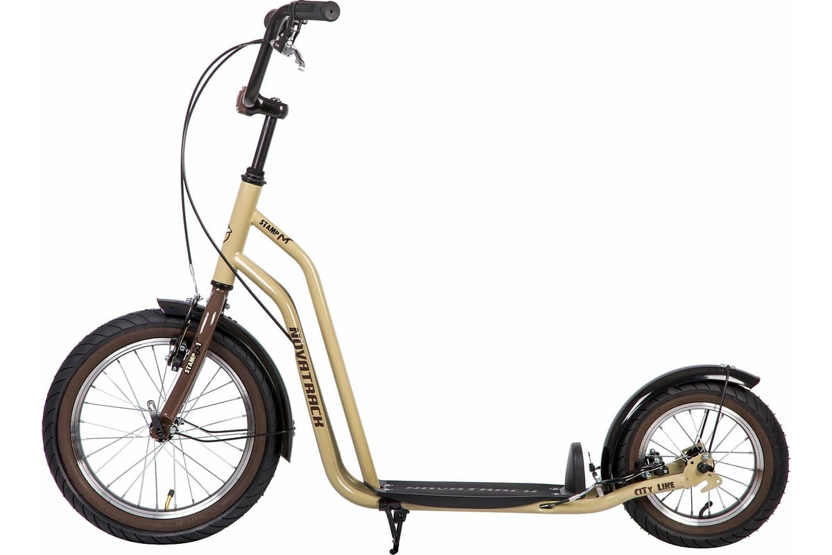 Внедорожный самокат NOVATRACK City Line, бежевый 16STAMPN1CL.BG8 ...