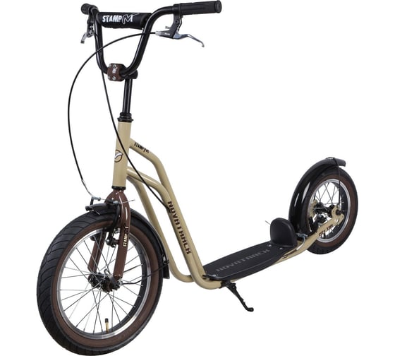 Внедорожный самокат NOVATRACK City Line, бежевый 16STAMPN1CL.BG8