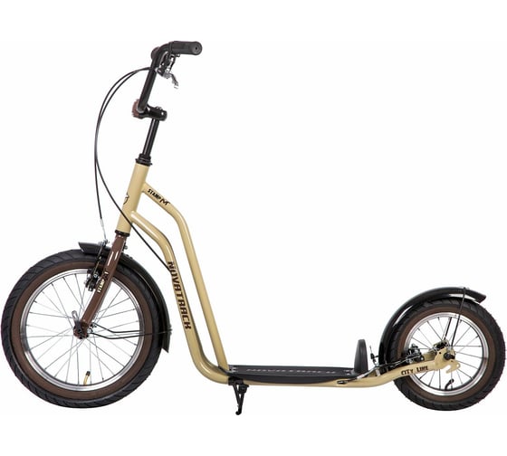 Внедорожный самокат NOVATRACK City Line, бежевый 16STAMPN1CL.BG8