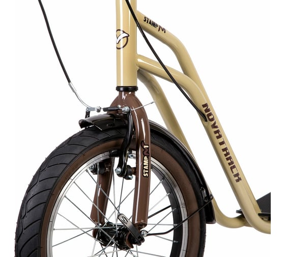 Внедорожный самокат NOVATRACK City Line, бежевый 16STAMPN1CL.BG8