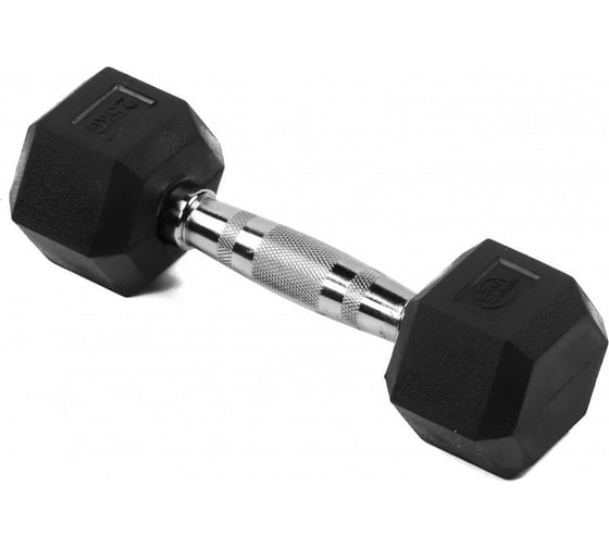Гексагональная обрезиненная гантель Lite Weights 6кг 3182LW
