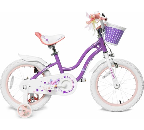 Велосипед Royal Baby Stargirl диаметр колес 18, фиолетовый RB18G-1
