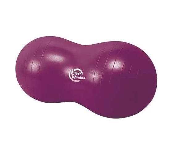 Гимнастический мяч Lite Weights Арахис 100х50см, антивзрыв, вишня 1870LW 1