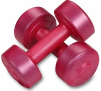 Гантели EURO CLASSIC виниловые, 2x1 кг, розовый 28273089