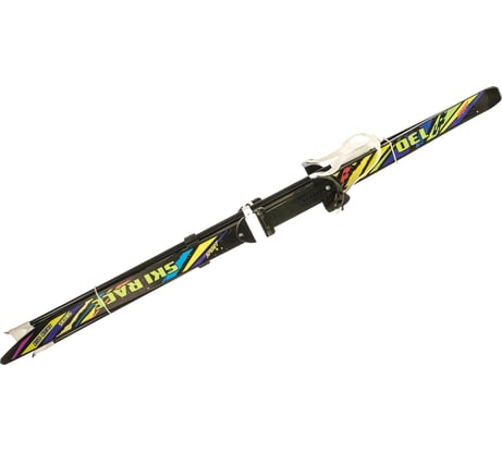 Подростковые лыжи с креплениями и лыжными палками 130/100 см Cicle SKI RACE