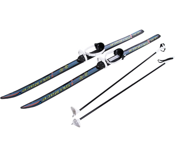 Подростковые лыжи с креплениями Цикл и лыжными палками 140/105 см Cicle SKI RACE