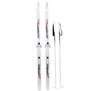 Подростковые лыжи с креплениями NN75 и лыжными палками 150/110 см Cicle SKI RACE