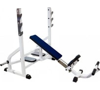 Скамья-стойка для жима под углом вверх Barbell МВ 2.08 белый СГ000000599
