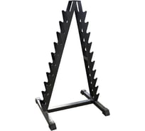 Стойка для хранения хромированных гантелей на 10 пар Barbell МВ 1.03 чёрный СГ000000564