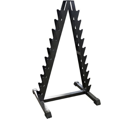 Стойка для хранения хромированных гантелей на 10 пар Barbell МВ 1.03 чёрный СГ000000564 1