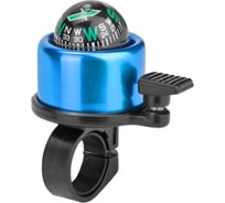 Звонок STELS 14A-09 Компас, алюминий/пластик, черный/синий LU059641