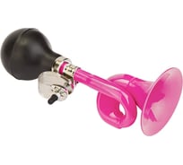 Клаксон STELS 86B-02 сталь/резина, черный/розовый LU059732