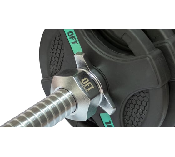 Замки для пауэрлифтинг грифа Original FitTools премиальные, пара FT-CLWPB