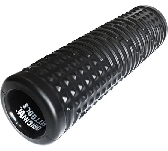 Массажный цилиндр Original FitTools 45x12.7 см, черный FT-PU-18 1