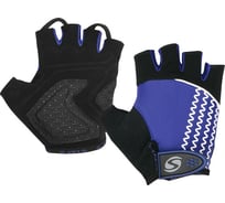 Велоперчатки STELS CG-1181 белый/синий/черный, р. XL LU010071
