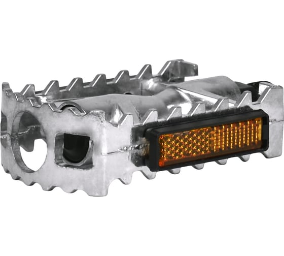Педали Feimin FP-961Alu, 106х77мм, база алюминий, стальная ось, рамка алюм, 377гр, серебристые H000013475