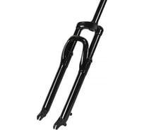 Вилка Easing ES 225-2 24", 1.1\8", 200мм, дисковый тормоз, пружина, стальная, безрезьбовая, черная, 2.55кг H000014442