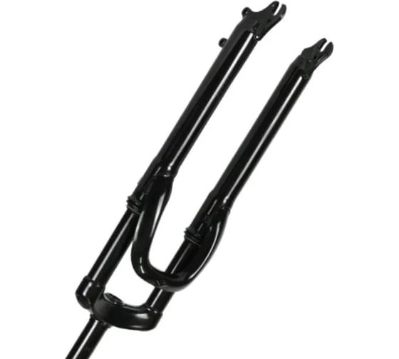 Вилка Easing ES 225-2 24", 1.1\8", 200мм, дисковый тормоз, пружина, стальная, безрезьбовая, черная, 2.55кг H000014442