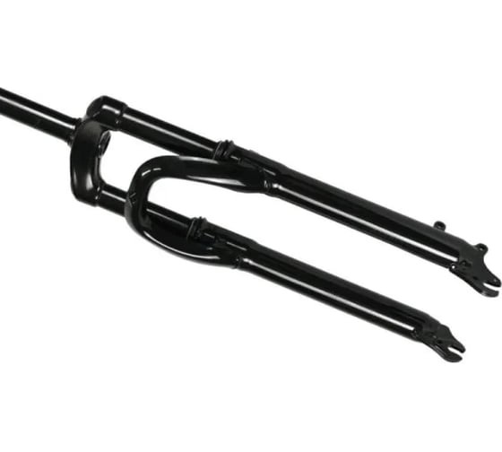 Вилка Easing ES 225-2 24", 1.1\8", 200мм, дисковый тормоз, пружина, стальная, безрезьбовая, черная, 2.55кг H000014442