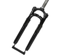 Вилка Easing ES 245-2 26", 1.1\8", ход 60мм, пружина, предварительное сжатие, стальная, черная, 2.55кг H000014439