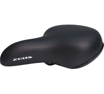 Седло ZEUS Z-9050 City Bike 245x205mm, рельсы сталь, черное, 520гр HD00000840