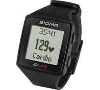 Спортивные часы-пульсометр SIGMA iD.LIFE black, 24600, черный, 7 функций, без нагрудного датчика H000010674