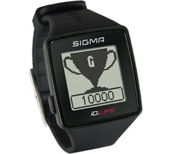 Спортивные часы-пульсометр SIGMA iD.LIFE black, 24600, черный, 7 функций, без нагрудного датчика H000010674