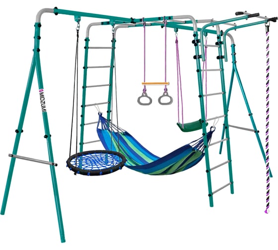 Спортивно-игровой комплекс Midzumi Tenshi Umi Large L гнездо среднее синее, синий гамак M10375002